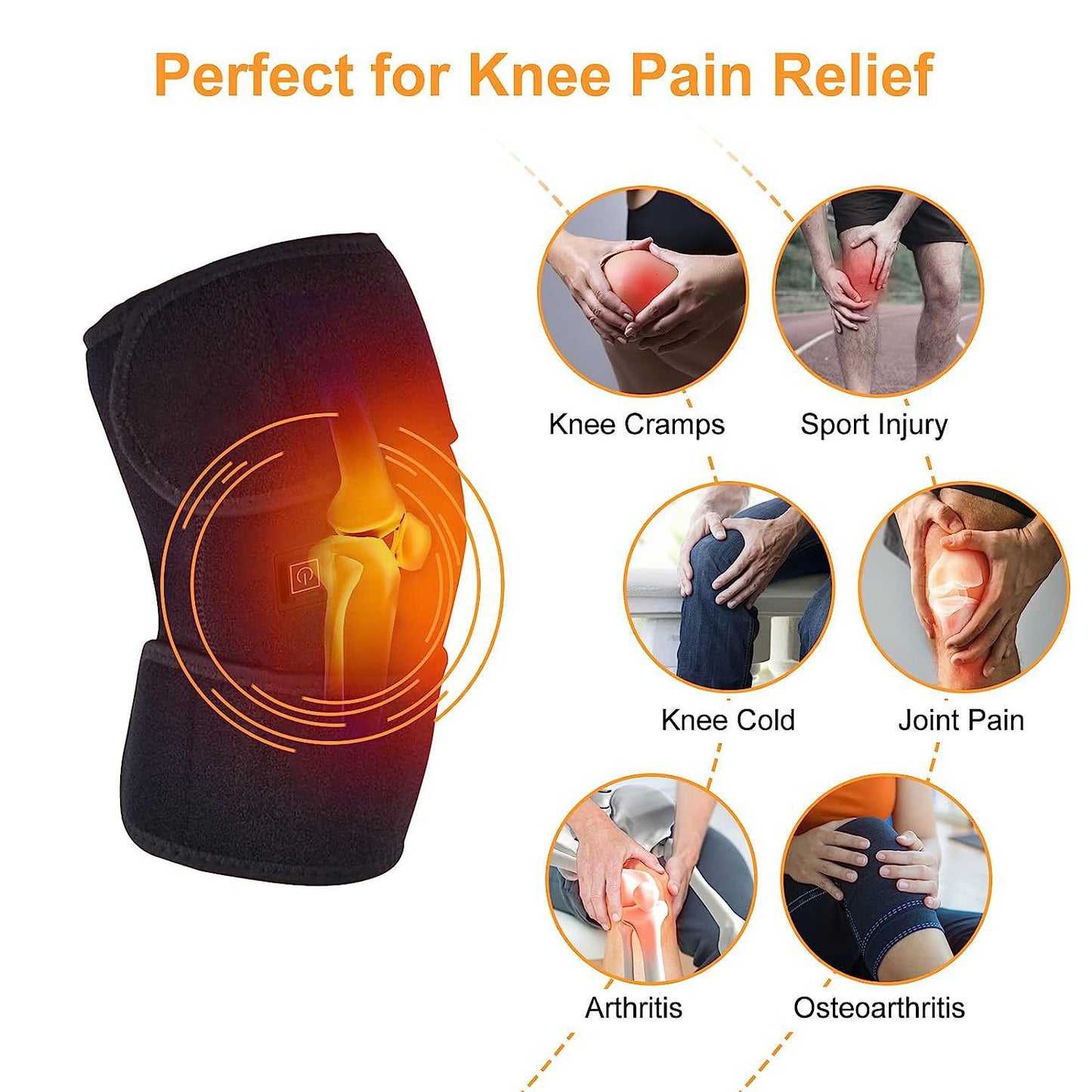 Heated Knee Pad: Goodbye to pain!